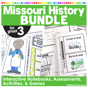 Preview of Missouri History BUNDLE Interactive Notebooks and Enrichment Activities