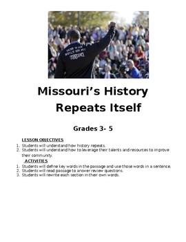 Preview of Missouri History Repeats Itself