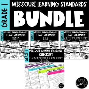 Preview of Missouri Learning Standards BUNDLE Grade 1