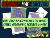 Missouri Map Activity- fun, engaging, follow-along 16-slide PPT