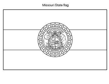 Missouri State Flag Blank by Northeast Education | TpT