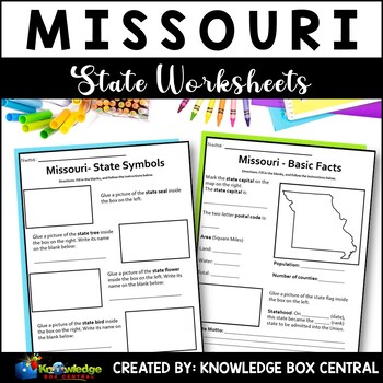 Missouri State Worksheets by Knowledge Box Central | TPT