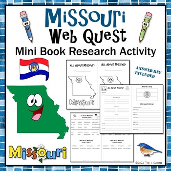 Preview of Missouri Webquest Worksheets Reading Research Mini Book