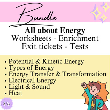 Preview of Missty's Science Bundle - All About Energy - For Primary Grade 4 & 5