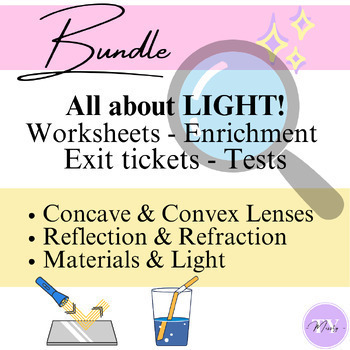 Preview of Missty's Science Bundle - All About LIGHT - For Primary Grade 4 & 5