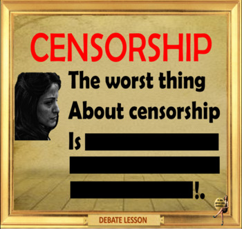 Preview of Censorship, what's the big deal? debate  - ESL adult and kid conversation