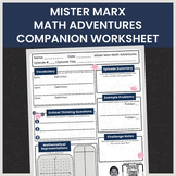 Mister Marx Math Adventures Companion Worksheet | @MisterM