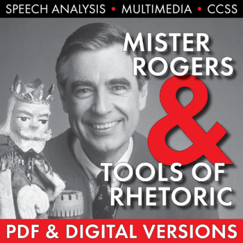 Preview of Mister Rogers Real World Rhetoric Analysis Mr. Rogers Senate Speech PDF + Google