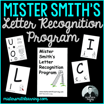 Preview of Letter Recognition Program (identification flashcards-uppercase)