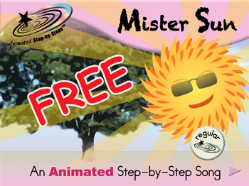 Preview of Mister Sun - Animated Step-by-Step Song - Regular