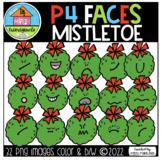 Mistletoe Faces Emotions )(P4Clips Trioriginals) FEELINGS CLIPART