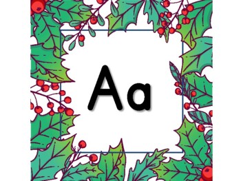 Preview of Mistletoe, Holly, Christmas Classroom Décor Set 172 sheets