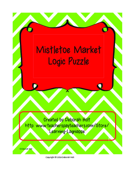 Preview of Mistletoe Market Logic Grid Puzzle Level III