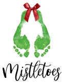 Mistletoes Christmas Footprint Craft