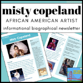 Misty Copeland Biography Reading Comprehension Research | 