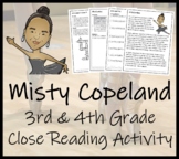 Misty Copeland Close Reading Comprehension Activity | 3rd 