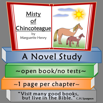 Preview of Misty of Chincoteague Novel Study