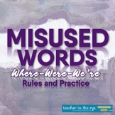Misused Words Series: Where, Were, and We're Definitions, 