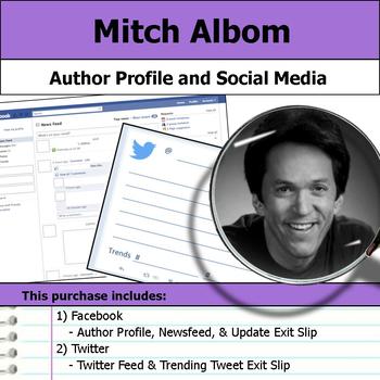 Preview of Mitch Albom - Author Study - Profile and Social Media