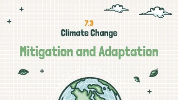Preview of Mitigation and Adaptation: Climate Change PowerPoint Presentation + Activities