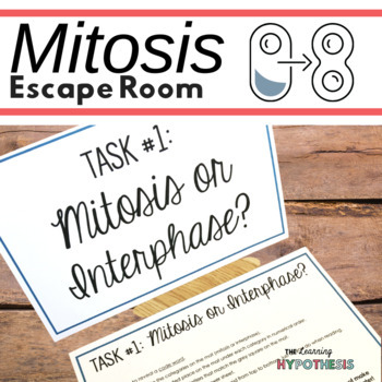 Preview of Mitosis Activity.  Escape Room. Editable. Digital & Print.