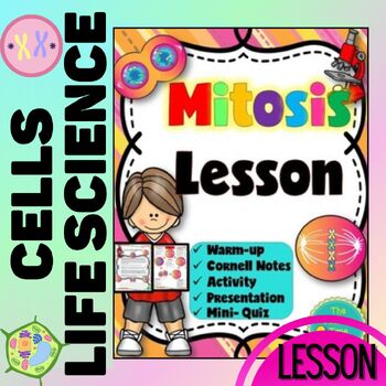 Preview of Mitosis Cell Cycle Lesson- Cell Unit Biology Life Science Middle School
