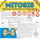 Mitosis: Informational Science Passages, Worksheets, & Activities