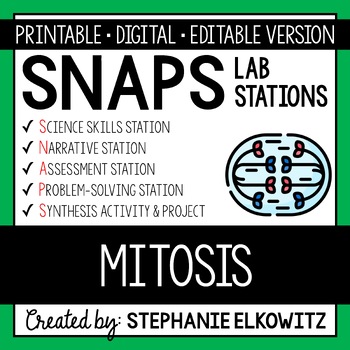 Preview of Mitosis Lab Stations Activity | Printable, Digital & Editable