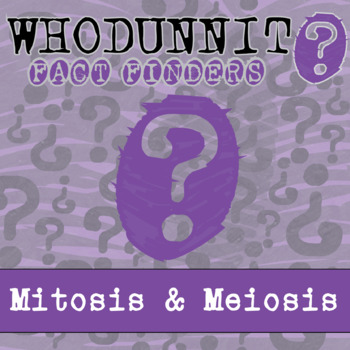 Preview of Mitosis & Meiosis Whodunnit Activity - Printable & Digital Game Options