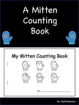 Preview of Mitten Counting Book: A Math Emergent Reader