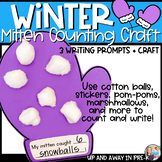 Winter Craftivity Mitten Counting Craft Snowball Writing Activity
