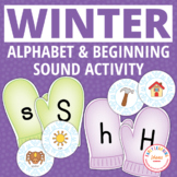 Winter Activities | Mitten Alphabet and Beginning Sound Ma