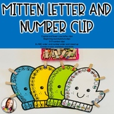 Mitten Letter and Number Clips-Winter-Fine Motor