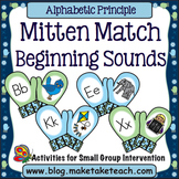 Alphabet - Beginning Sounds Mitten Match