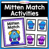 Mitten Match | Preschool Kindergarten Winter Activity | Vi