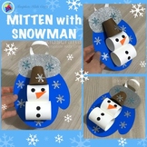 Mitten Snowman Craft Winter Christmas Hanging Door Decor C