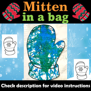 Preview of Mitten in a bag, Mitten craft activities, Winter activities, Mitten template