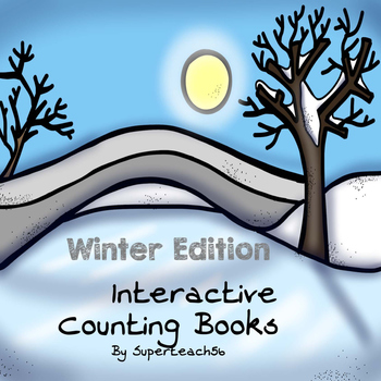 Preview of Mittens Counting Interactive Book  BUNDLE WINTER EDITION 2