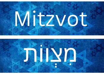 Preview of Mitzvah Board Boarder- לוח קיר מצוות מגן דוד