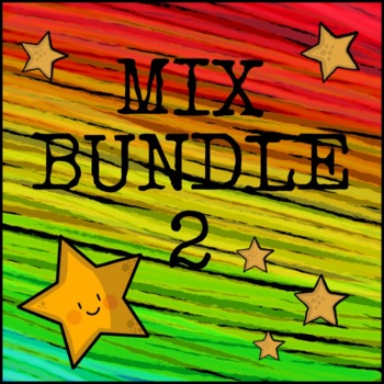 Preview of Mix Bargain Bundle 2 - Digital Stickers, Clip Art, Certificates, Digital Paper