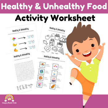 Preview of Mix Healthy & Unhealthy Food Activity Worksheet - Free