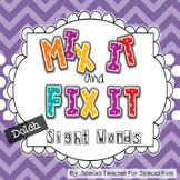 ***Mix It, Fix It- Sight Word Activities and Printables {D