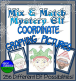 Mix & Match Mystery Elf Coordinate Graphing Pictures for Winter or Christmas