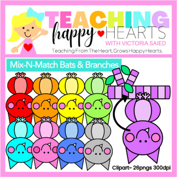 Preview of Mix-N-Match Bats & Branches Clipart