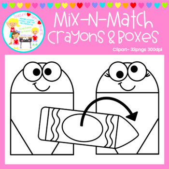 Crayons Clipart by Victoria Saied