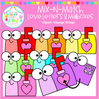 Preview of Mix-N-Match Love Letters & Mailboxes Clipart