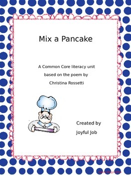 Preview of Mix a Pancake Literacy Unit