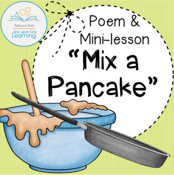 Preview of Mix a Pancake Poem FREEBIE