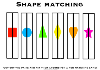 Preview of Mix and Match Shape Activity