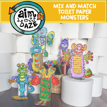 Preview of Mix and Match Toilet Paper Monsters